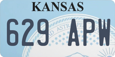 KS license plate 629APW