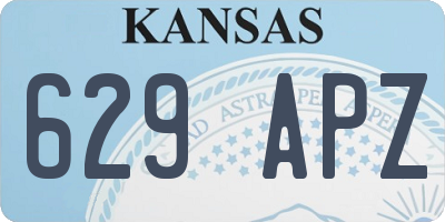 KS license plate 629APZ
