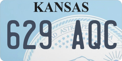 KS license plate 629AQC