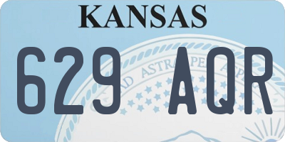 KS license plate 629AQR