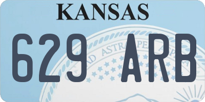 KS license plate 629ARB