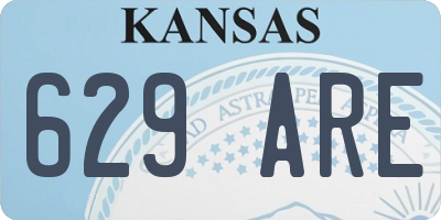 KS license plate 629ARE