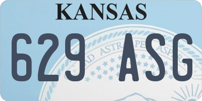 KS license plate 629ASG