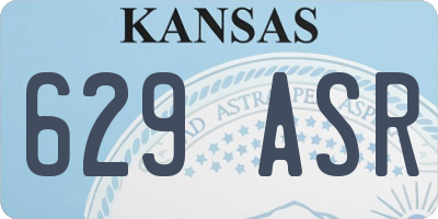 KS license plate 629ASR
