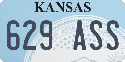 KS license plate 629ASS