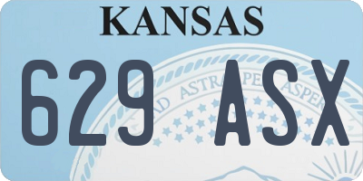 KS license plate 629ASX
