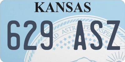 KS license plate 629ASZ