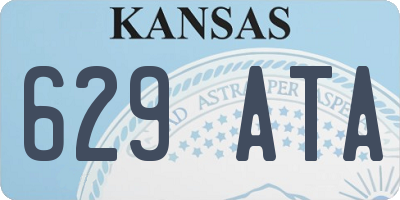KS license plate 629ATA