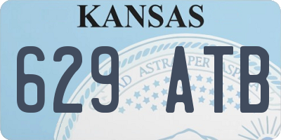 KS license plate 629ATB