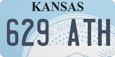 KS license plate 629ATH