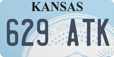 KS license plate 629ATK