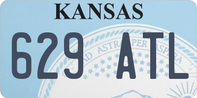 KS license plate 629ATL