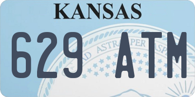 KS license plate 629ATM