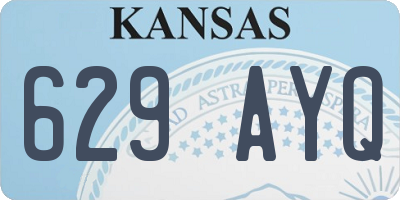 KS license plate 629AYQ