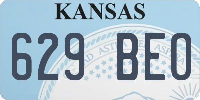 KS license plate 629BEO