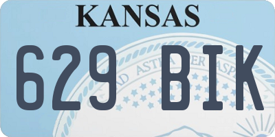 KS license plate 629BIK