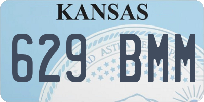 KS license plate 629BMM