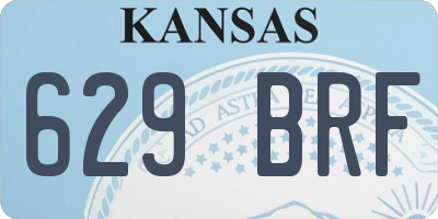 KS license plate 629BRF