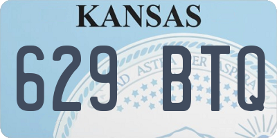 KS license plate 629BTQ