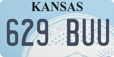 KS license plate 629BUU