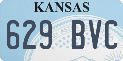 KS license plate 629BVC