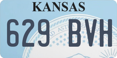 KS license plate 629BVH