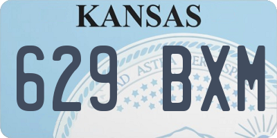 KS license plate 629BXM