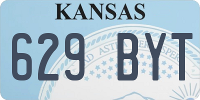 KS license plate 629BYT