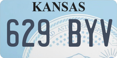 KS license plate 629BYV