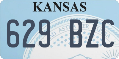 KS license plate 629BZC