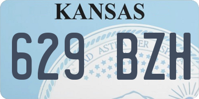 KS license plate 629BZH