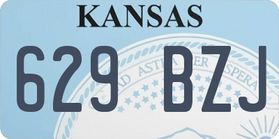 KS license plate 629BZJ