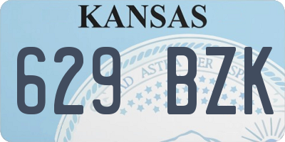 KS license plate 629BZK