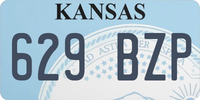 KS license plate 629BZP