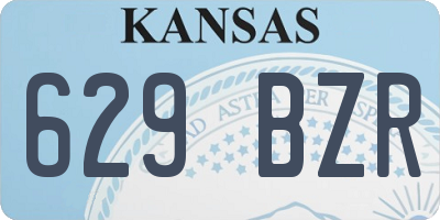 KS license plate 629BZR