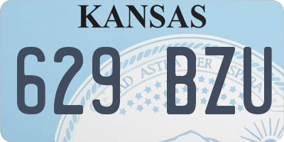 KS license plate 629BZU
