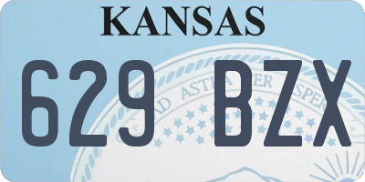 KS license plate 629BZX