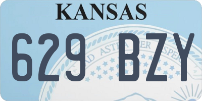 KS license plate 629BZY