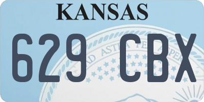 KS license plate 629CBX