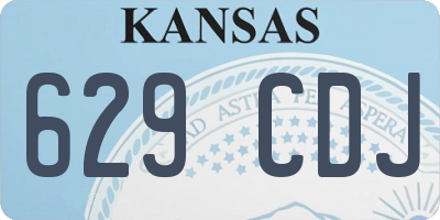 KS license plate 629CDJ