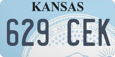 KS license plate 629CEK