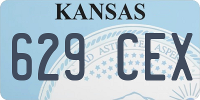 KS license plate 629CEX