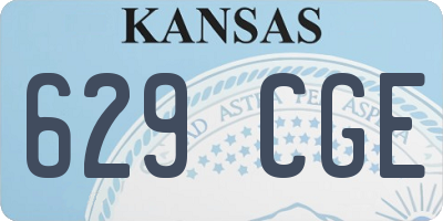 KS license plate 629CGE