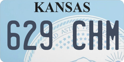 KS license plate 629CHM