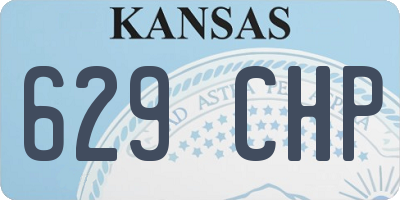 KS license plate 629CHP