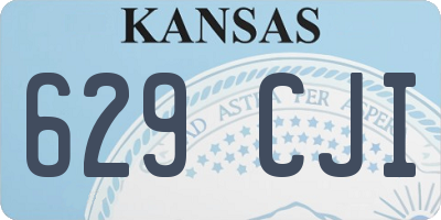KS license plate 629CJI
