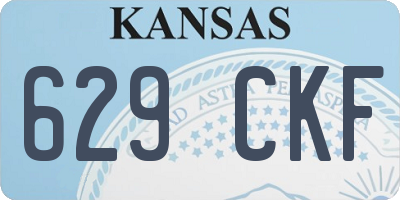 KS license plate 629CKF