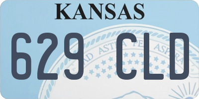 KS license plate 629CLD