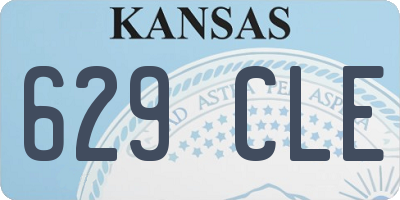 KS license plate 629CLE