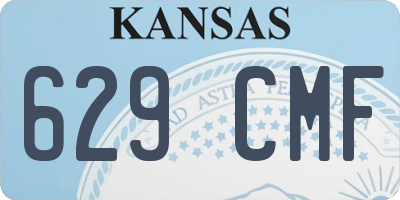KS license plate 629CMF